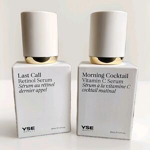 NEW YSE Beauty Last Call Gentle Daily Retinol & Morning CocktailVitamin C Serum